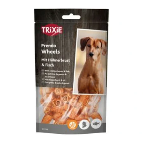 Trixie PREMIO Fish Chicken Wheels – kružići sa pilećim fileom i belom ribom, 75 g
