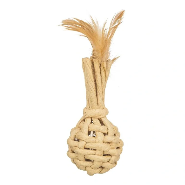 Trixie igračka za velike mačke Feather Toy XXL sa zvoncem, 15 cm