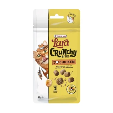 Lara Crunchy Bites with Chicken Happy Teeth 50 g – Poslastice sa piletinom za zube mačaka
