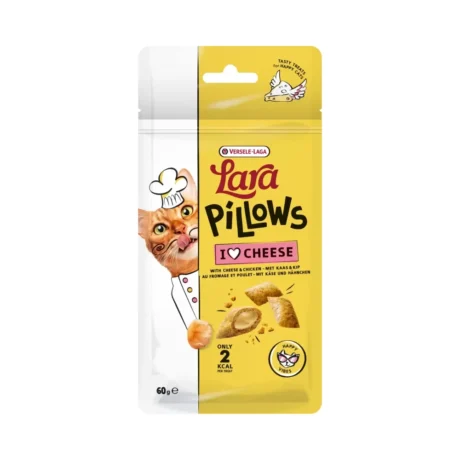 Lara Pillows with Cheese Happy Vibes 60 g – Poslastice sa sirom za mačke