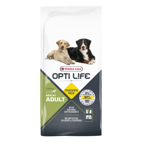 Opti Life Adult Maxi 12,5 kg – Hrana sa piletinom za odrasle pse velikih rasa
