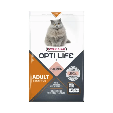 Opti Life Cat Adult Sensitive – Hrana sa lososom za osetljive odrasle mačke