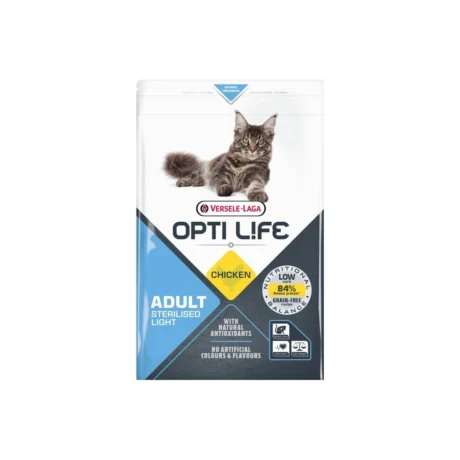 Versele-Laga Opti Life Cat Adult Sterilised Light Chicken 1 kg hrana sa piletinom za sterilisane mačke