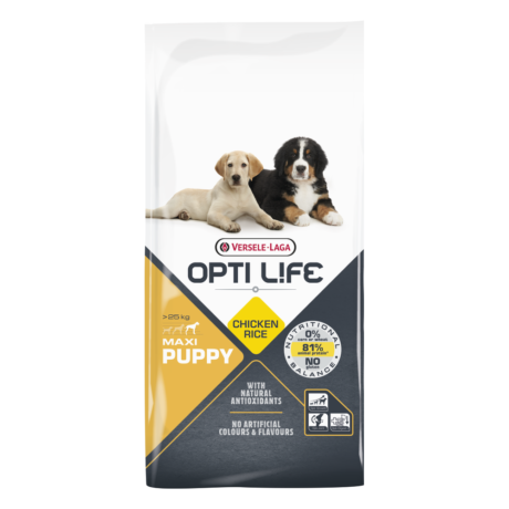 Opti Life Puppy Maxi 12,5 kg – Hrana sa piletinom za štence velikih rasa
