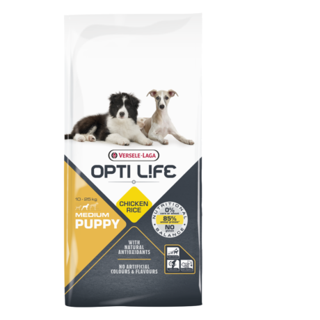 Opti Life Puppy Medium – Hrana sa piletinom za štence srednjih rasa