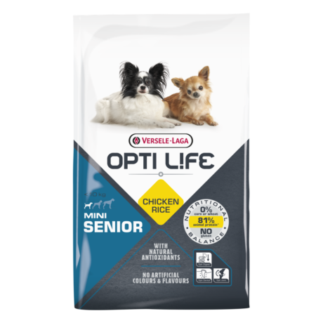 Opti Life Senior Mini – Hrana sa piletinom za starije pse malih rasa Versele-Laga