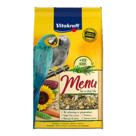 Vitakraft Menu hrana za velike papagaje sa medom 1 kg – pakovanje