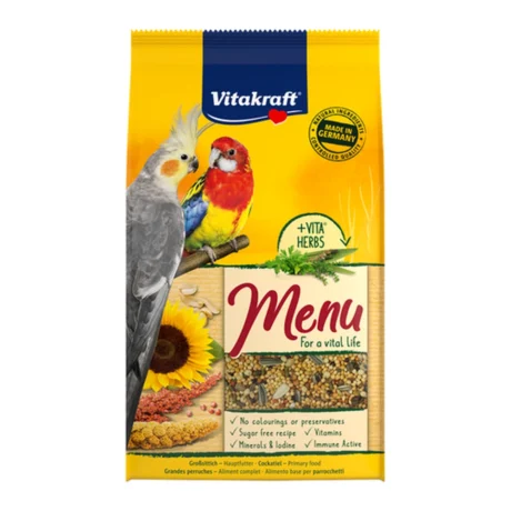 Vitakraft Menu hrana za nimfe sa medom 1 kg – pakovanje