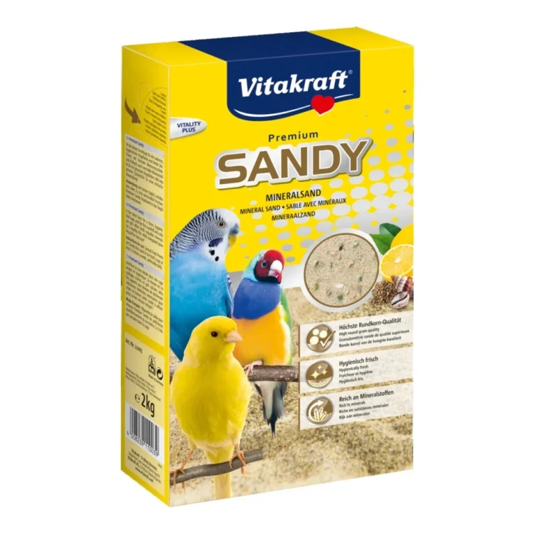 Vitakraft Sandy Premium mineralni pesak za ptice za dno kaveza 2 kg – pakovanje