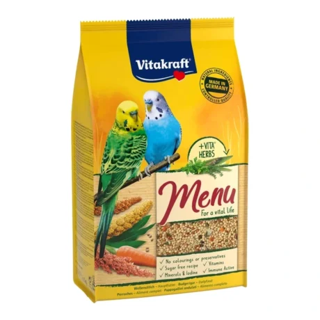 Vitakraft Menu hrana za tigrice sa medom 1 kg – pakovanje