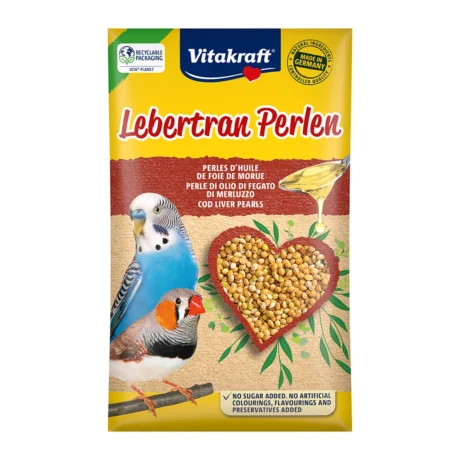 Vitakraft Lebertran Perlen perle za tigrice sa ribljim uljem 20 g – pakovanje