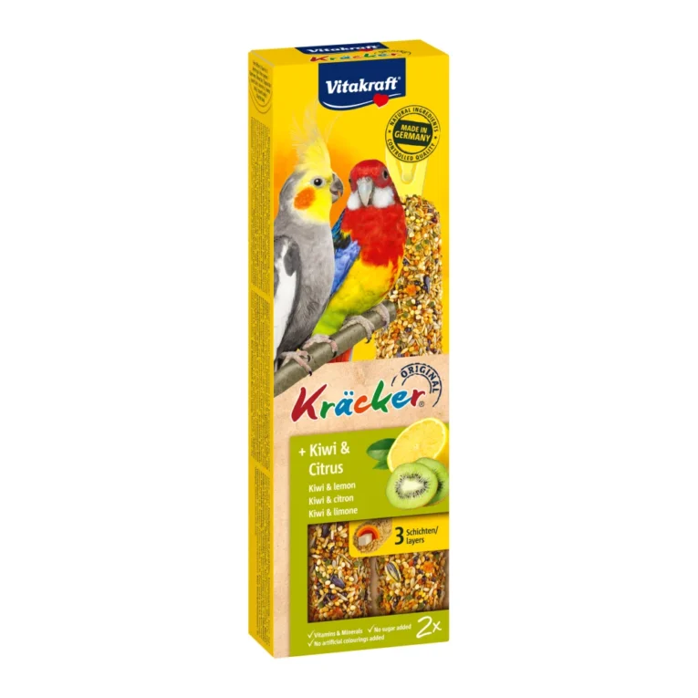Vitakraft Kräcker poslastica za nimfe kivi i limun 2 kom 180 g – pakovanje