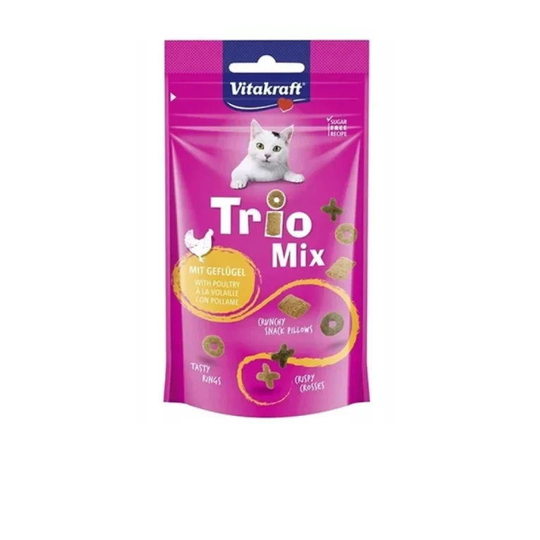 Vitakraft Trio Mix piletina poslastica za mačke 60 g – pakovanje