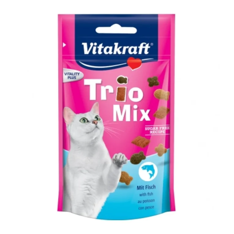 Vitakraft Trio Mix riba poslastica za mačke 60 g – pakovanje