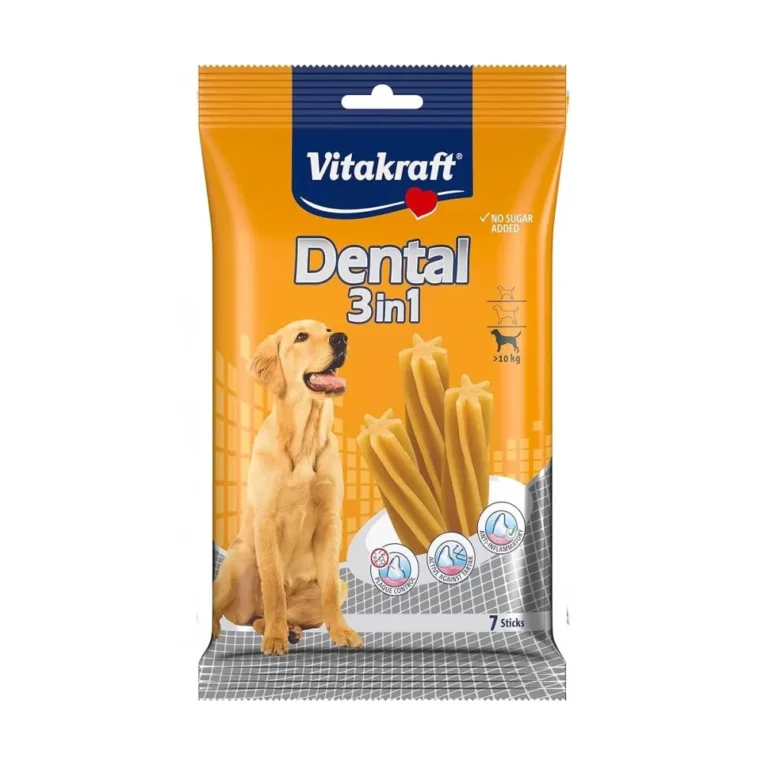 Vitakraft Dental 3u1 M dentalna poslastica za pse preko 10 kg 180 g – pakovanje