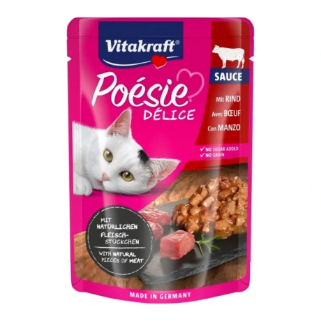 Vitakraft Poesie Delice govedina u sosu za mačke 85 g – pakovanje