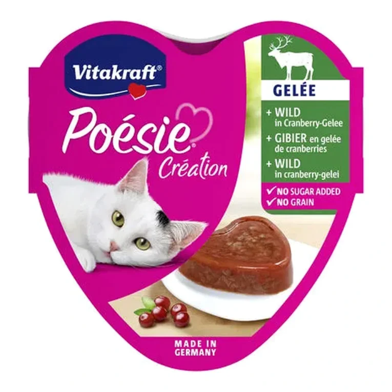 Vitakraft Poesie Creation divljač i brusnica u želeu 85 g – pakovanje