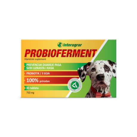 Interagrar Probioferment probiotik za pse, pakovanje od 45 tableta