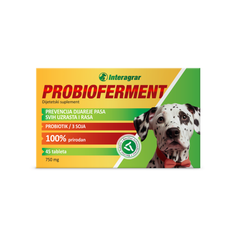 Interagrar Probioferment probiotik za pse, pakovanje od 45 tableta