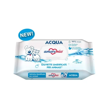 Amore Mio vlažne maramice Aqua 99% za pse – 40 kom