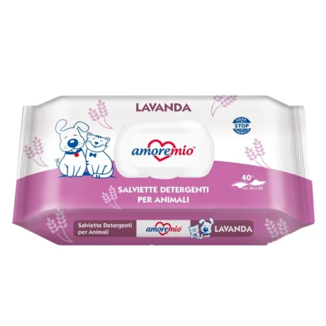 Amore Mio vlažne maramice Lavanda za pse – 40 kom
