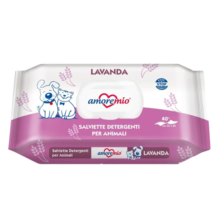 Amore Mio vlažne maramice Lavanda 40 kom – za pse i mačke