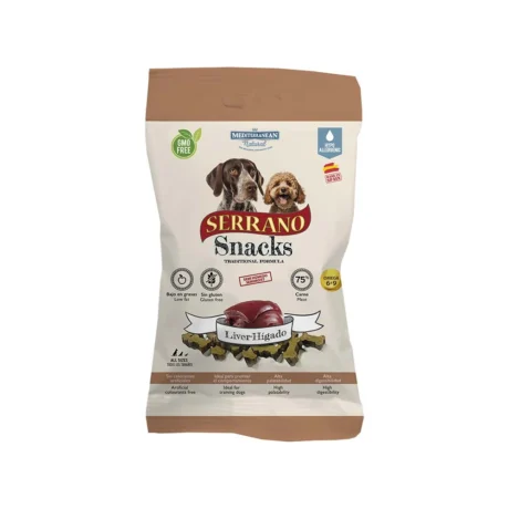Mediterranean Serrano Snacks Liver – mekane poslastice sa jetrom za pse 100 g