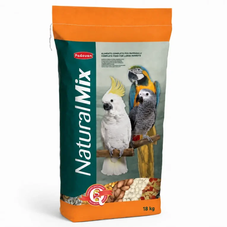 Padovan NaturalMix Pappagalli kompletna hrana za velike papagaje, 18 kg