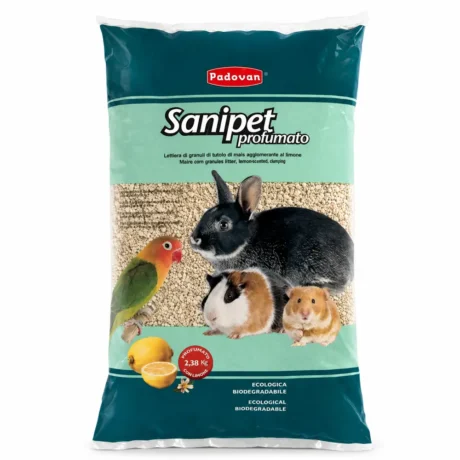 Padovan Sanipet kukuruzni posip sa mirisom limuna za ptice, reptile i glodare, 4 L