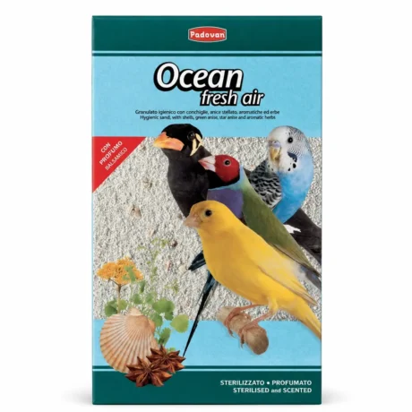 Padovan Ocean Fresh Air higijenski pesak za dno kaveza ptica – više pakovanja