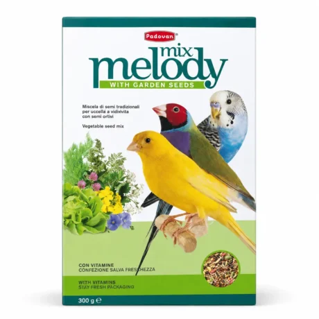 Padovan MelodyMix dopunska hrana sa semenkama bilja za kanarince, tigrice i druge ptice zrnojede, 300 g