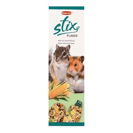 Padovan Stix Flakes štapići sa pahuljicama za hrčke i male glodare, 100 g / 2 kom
