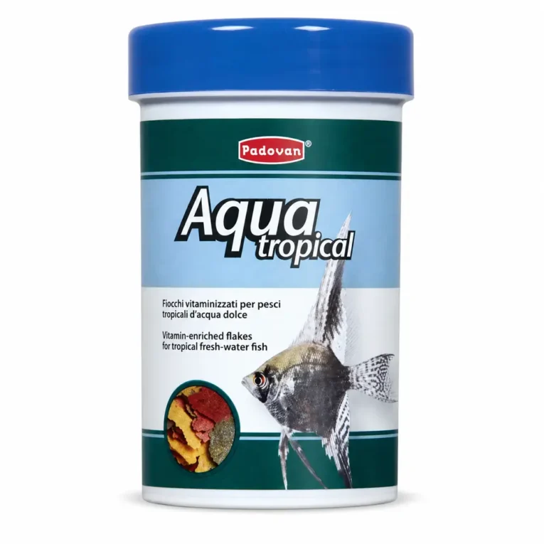 Padovan Aqua Tropical hrana u listićima za tropske slatkovodne ribice, 16 g / 100 ml