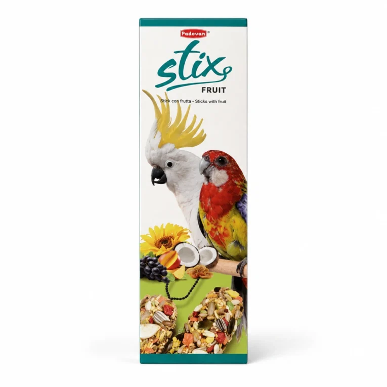 Padovan Stix Fruit voćni štapići za velike papagaje, 150 g