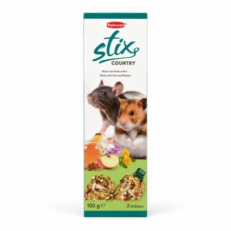 Padovan Stix Country štapići sa medom i voćem za hrčke i male glodare, 100 g / 2 kom