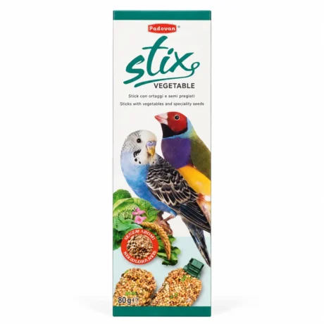 Padovan Stix Vegetable štapići sa povrćem za tigrice, zebe i druge male egzotične ptice, 80 g