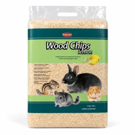 Padovan WoodChips Lemon drvena podloga sa mirisom limuna, 56 L / 4 kg