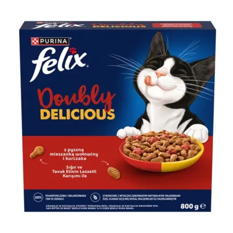 Felix Doubly Delicious govedina i piletina – suva hrana za mačke 800 g