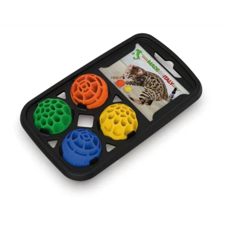 Georplast Nebula set loptica za mačke, 4 loptice, 18 × 11 × 4 cm