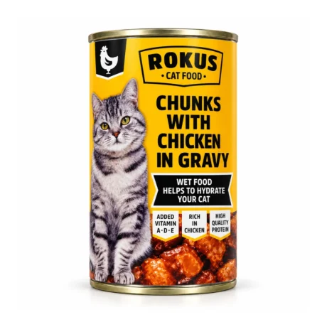 Rokus Cat Piletina – konzerva za mačke 415 g